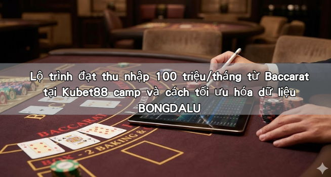 Lộ trình đạt thu nhập 100 triệu/tháng từ Baccarat tại Kubet88 camp và cách tối ưu hóa dữ liệu BONGDALU
